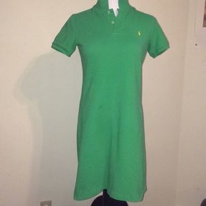 Green polo dress